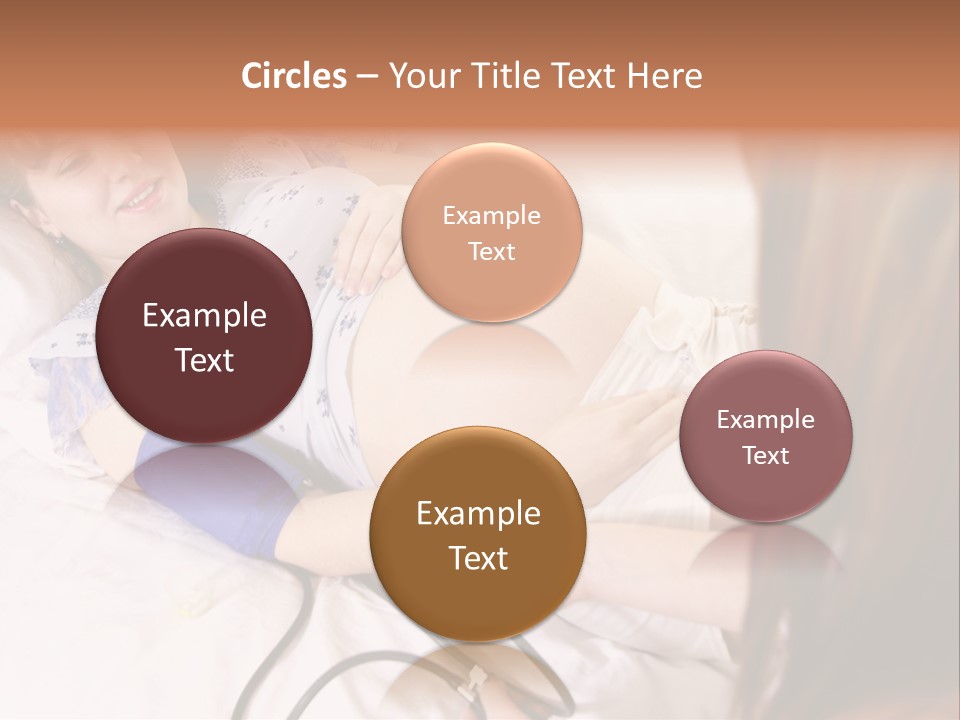 White Family Pregnancy PowerPoint Template