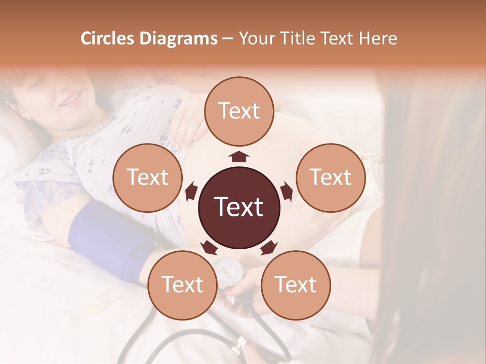White Family Pregnancy PowerPoint Template