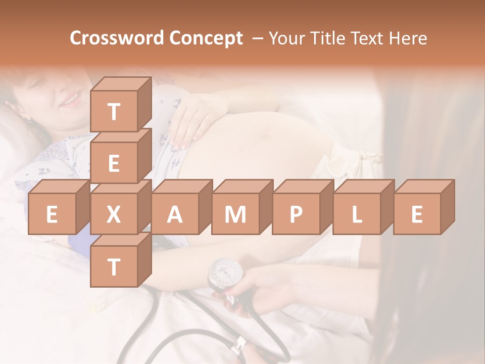 White Family Pregnancy PowerPoint Template