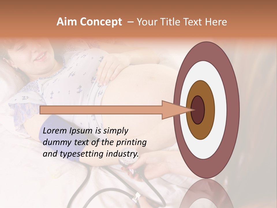 White Family Pregnancy PowerPoint Template