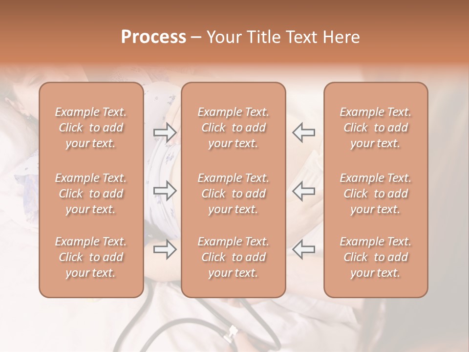 White Family Pregnancy PowerPoint Template