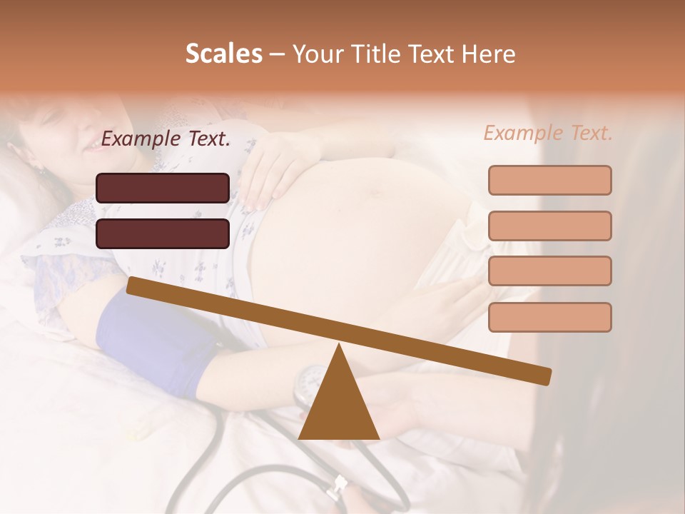 White Family Pregnancy PowerPoint Template
