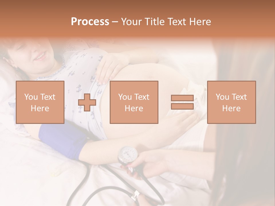 White Family Pregnancy PowerPoint Template