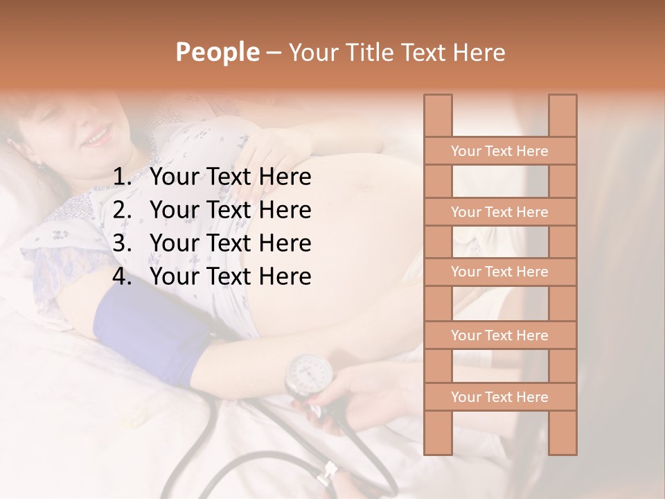 White Family Pregnancy PowerPoint Template