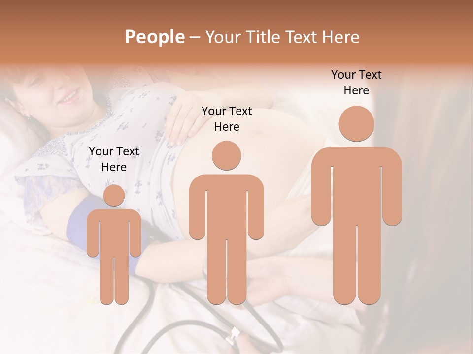 White Family Pregnancy PowerPoint Template