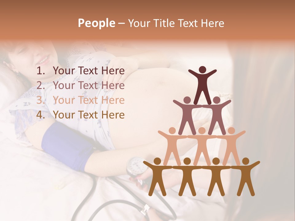 White Family Pregnancy PowerPoint Template