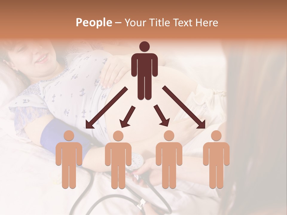 White Family Pregnancy PowerPoint Template