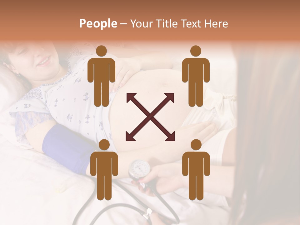 White Family Pregnancy PowerPoint Template