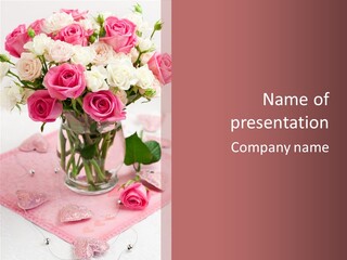 Arrangement Nobody Heart PowerPoint Template