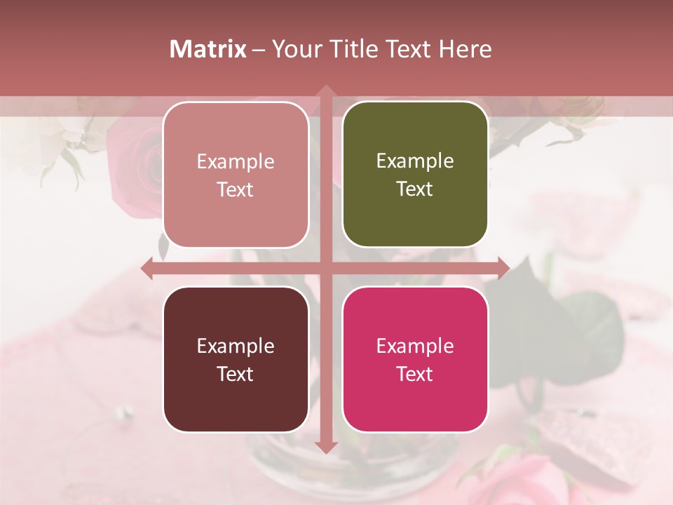 Arrangement Nobody Heart PowerPoint Template