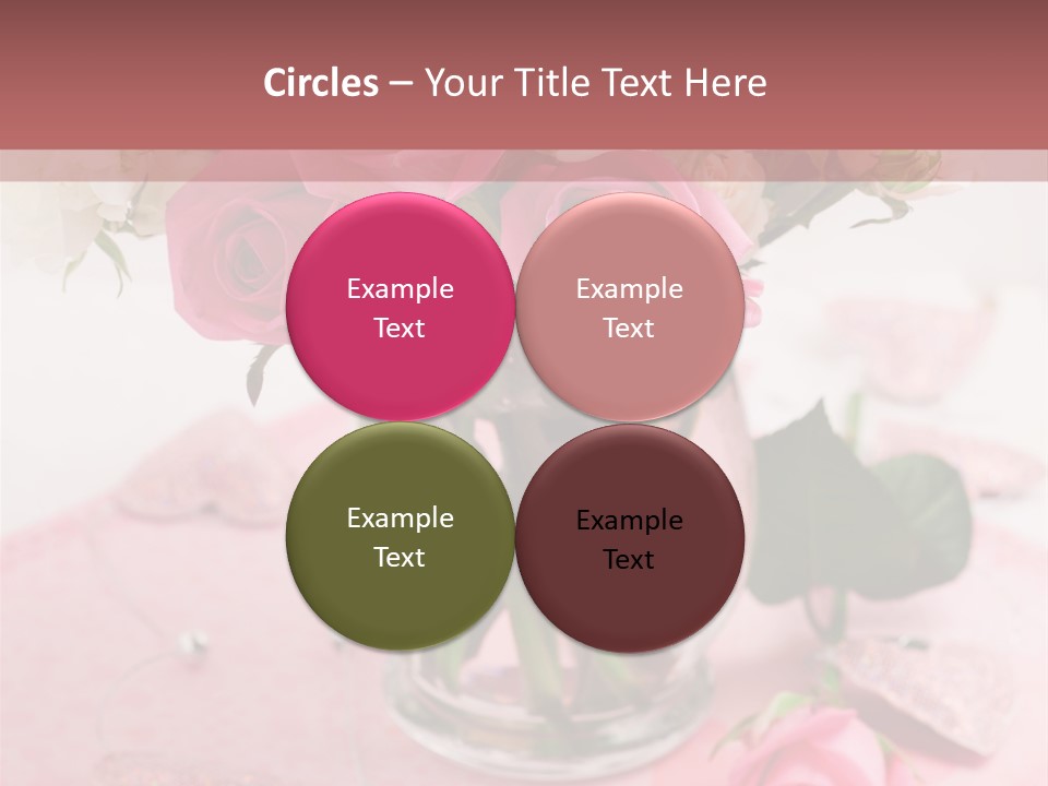 Arrangement Nobody Heart PowerPoint Template