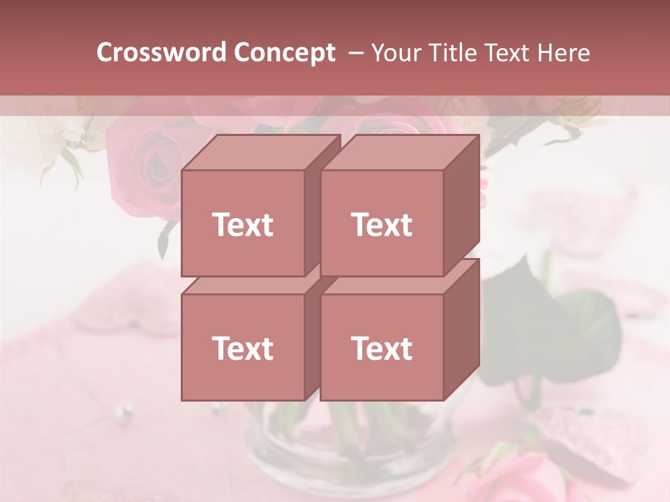 Arrangement Nobody Heart PowerPoint Template