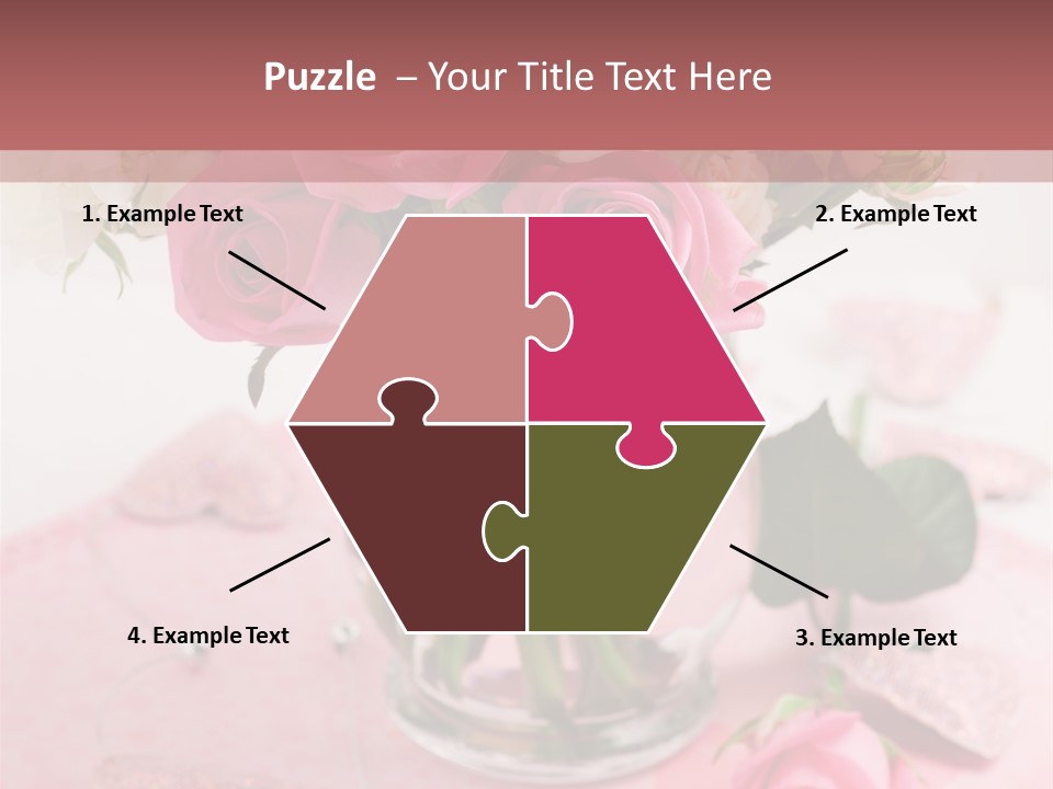 Arrangement Nobody Heart PowerPoint Template