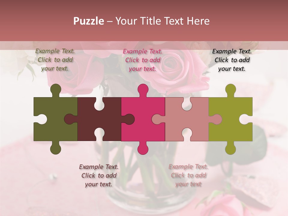 Arrangement Nobody Heart PowerPoint Template