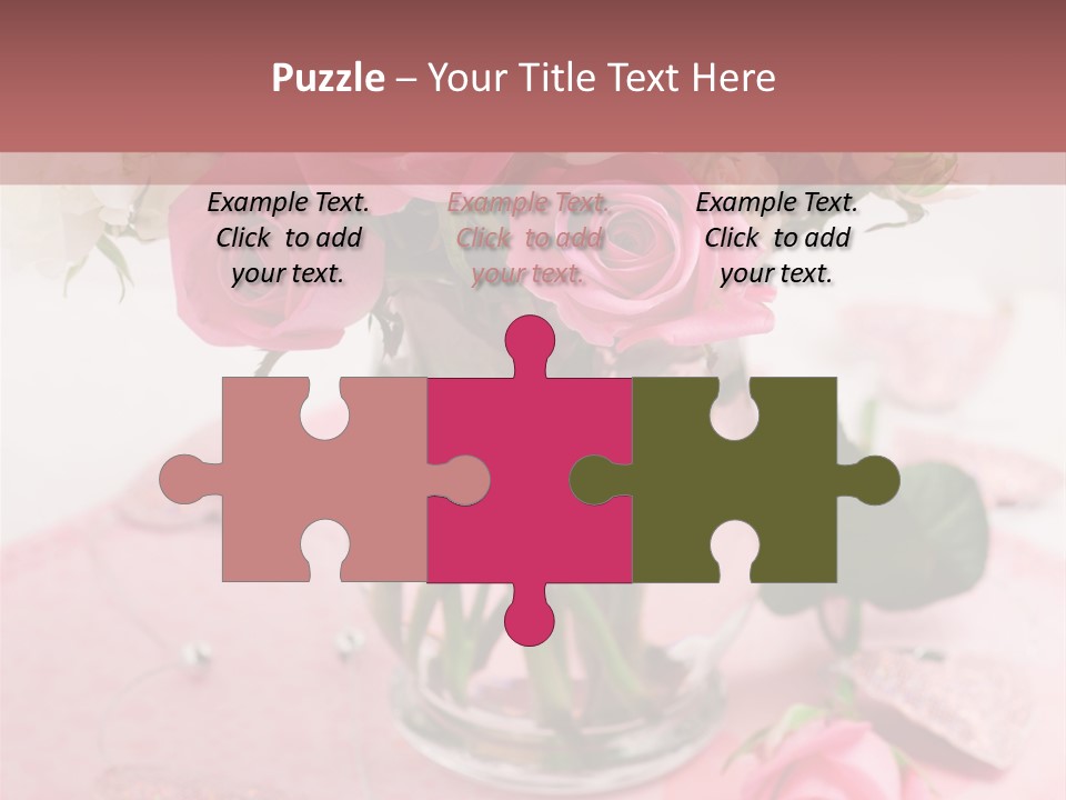 Arrangement Nobody Heart PowerPoint Template