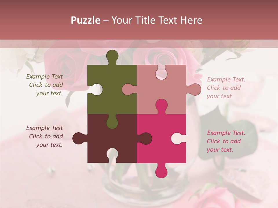 Arrangement Nobody Heart PowerPoint Template