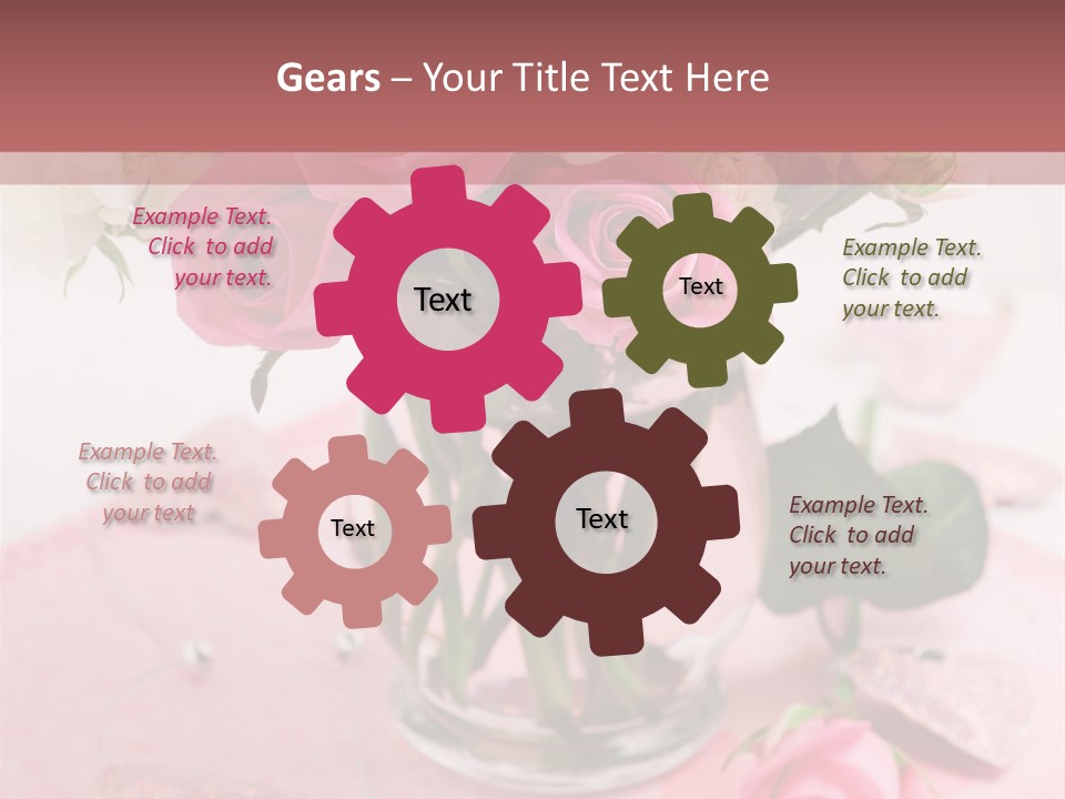 Arrangement Nobody Heart PowerPoint Template