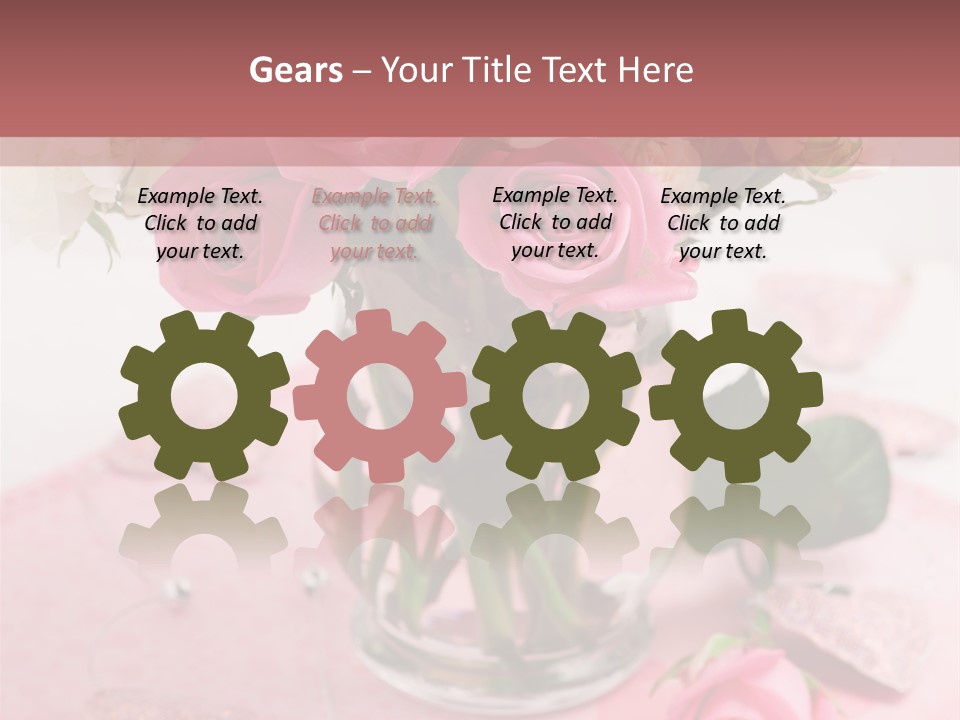 Arrangement Nobody Heart PowerPoint Template