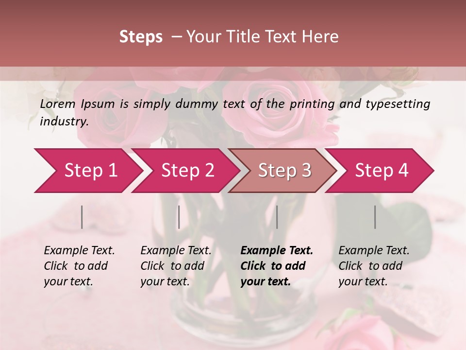 Arrangement Nobody Heart PowerPoint Template