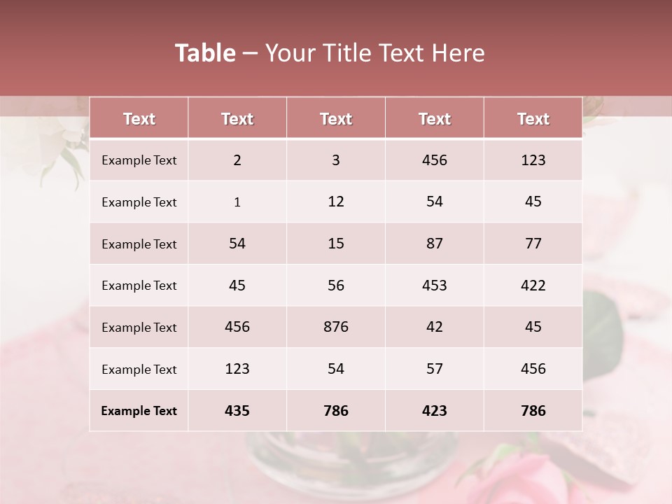 Arrangement Nobody Heart PowerPoint Template