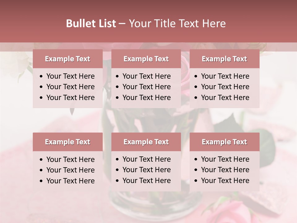 Arrangement Nobody Heart PowerPoint Template