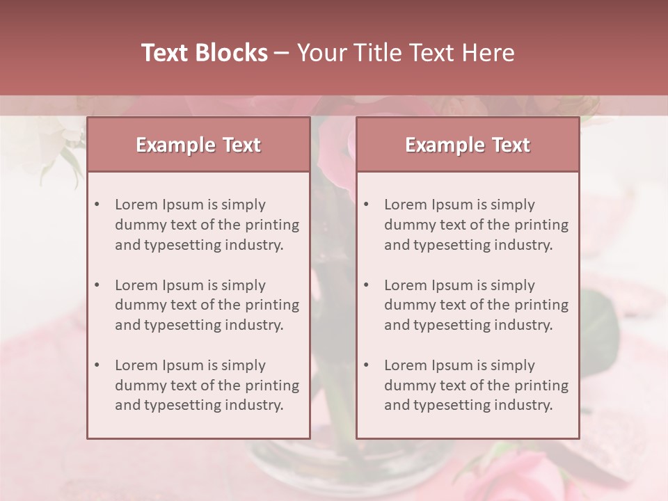 Arrangement Nobody Heart PowerPoint Template