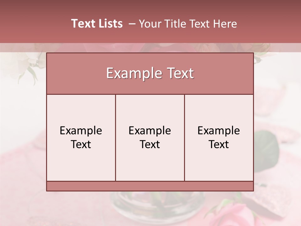 Arrangement Nobody Heart PowerPoint Template