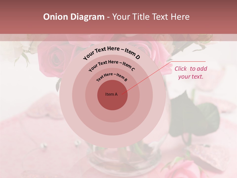 Arrangement Nobody Heart PowerPoint Template