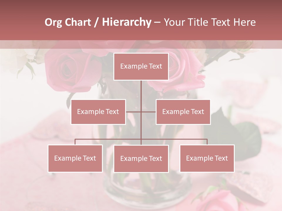 Arrangement Nobody Heart PowerPoint Template