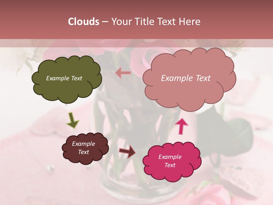 Arrangement Nobody Heart PowerPoint Template