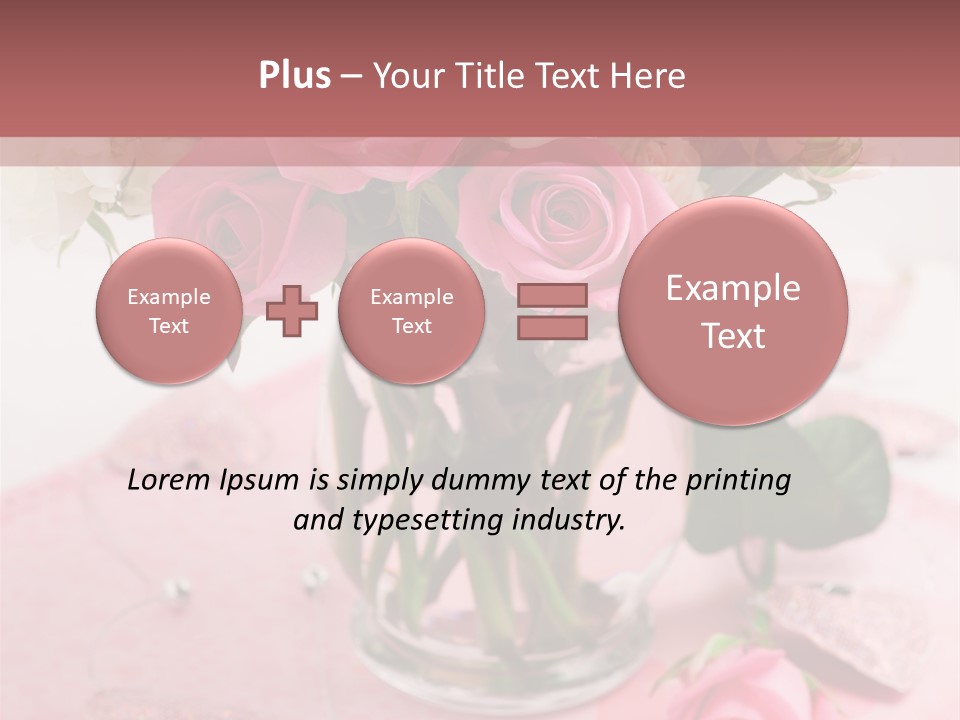 Arrangement Nobody Heart PowerPoint Template