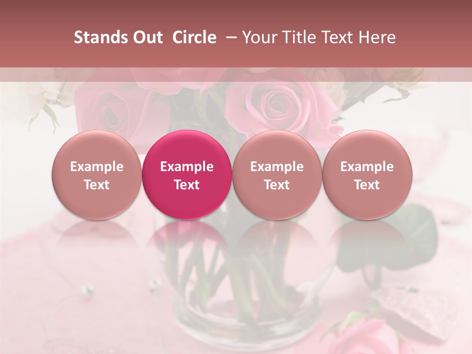 Arrangement Nobody Heart PowerPoint Template