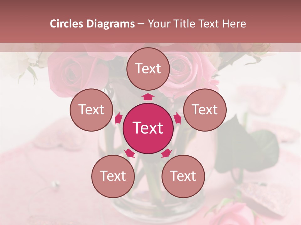 Arrangement Nobody Heart PowerPoint Template