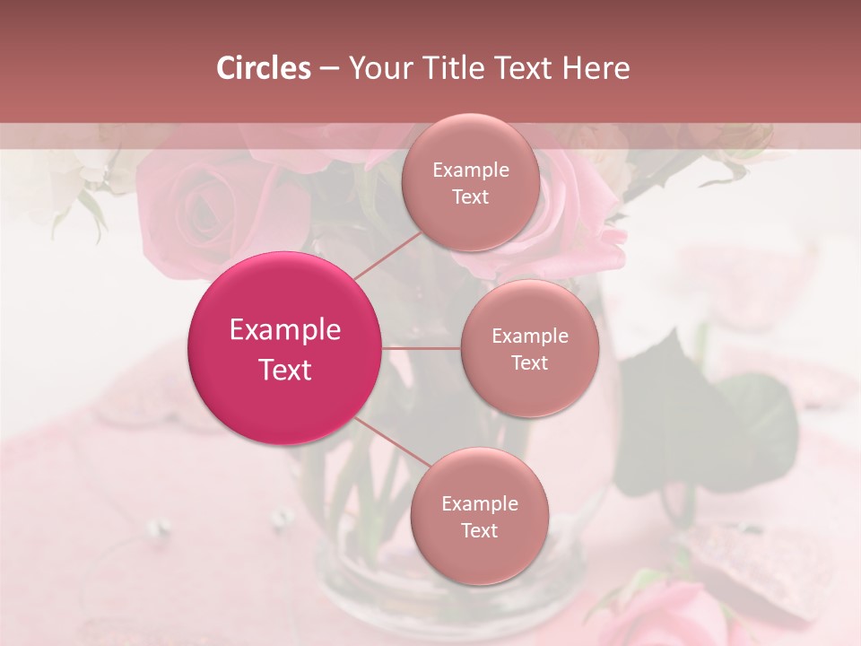 Arrangement Nobody Heart PowerPoint Template