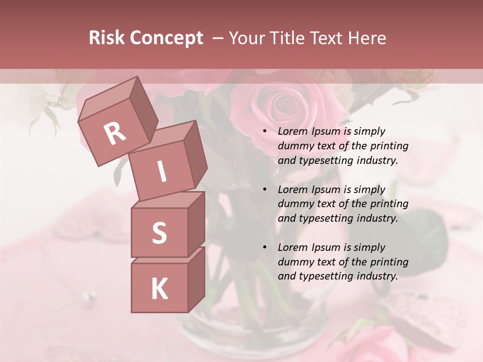 Arrangement Nobody Heart PowerPoint Template