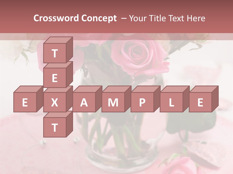 Arrangement Nobody Heart PowerPoint Template