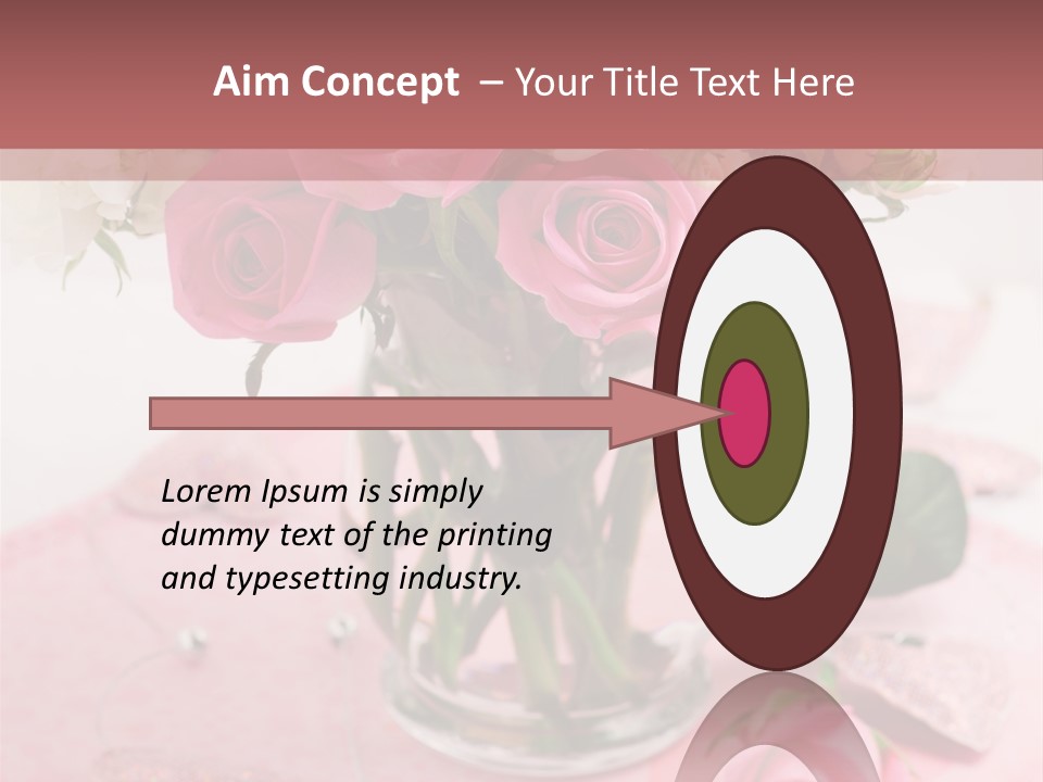 Arrangement Nobody Heart PowerPoint Template