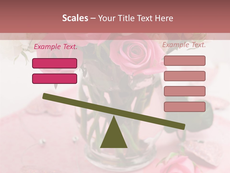 Arrangement Nobody Heart PowerPoint Template