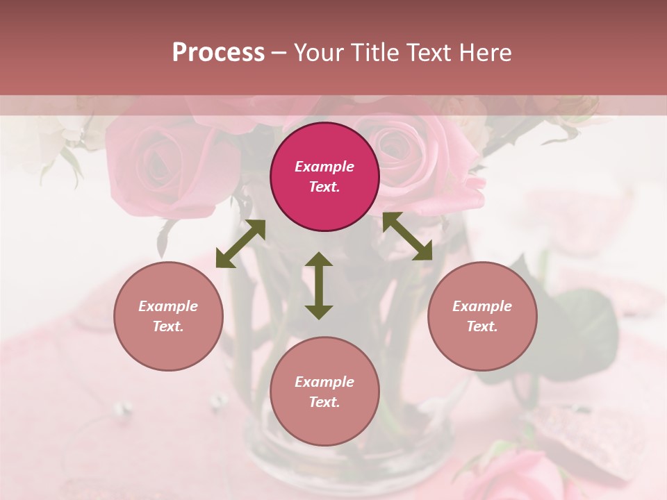 Arrangement Nobody Heart PowerPoint Template
