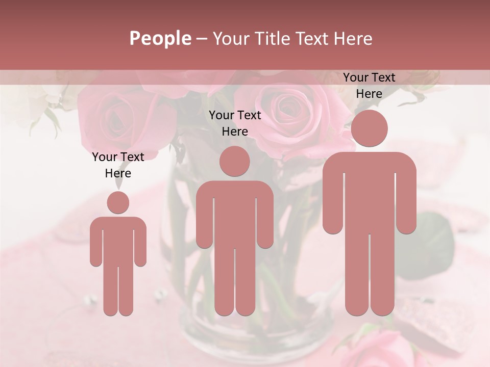 Arrangement Nobody Heart PowerPoint Template