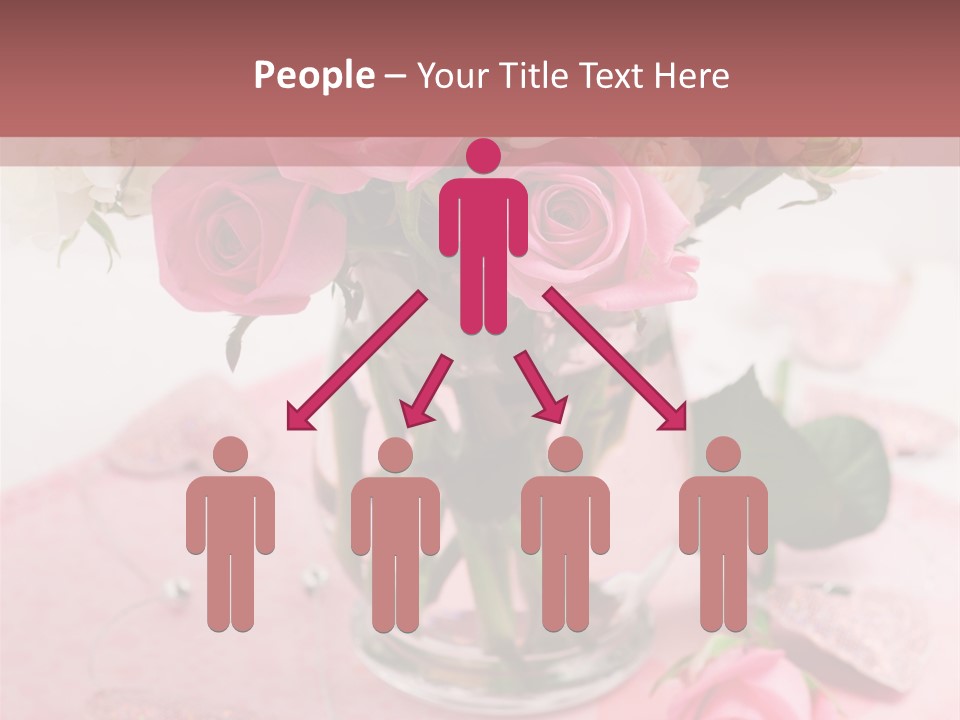 Arrangement Nobody Heart PowerPoint Template