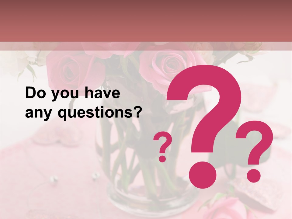 Arrangement Nobody Heart PowerPoint Template