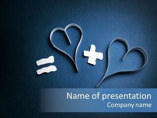 Object Shape Heart PowerPoint Template