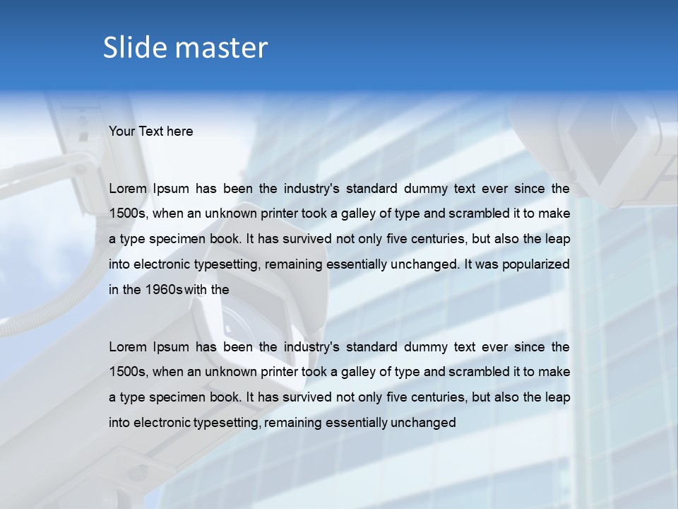 Video Industry Surveillance PowerPoint Template