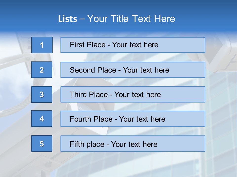 Video Industry Surveillance PowerPoint Template