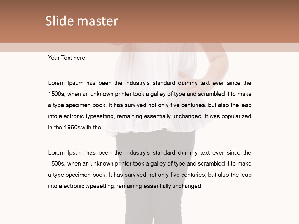 Casual Adorable Tall PowerPoint Template