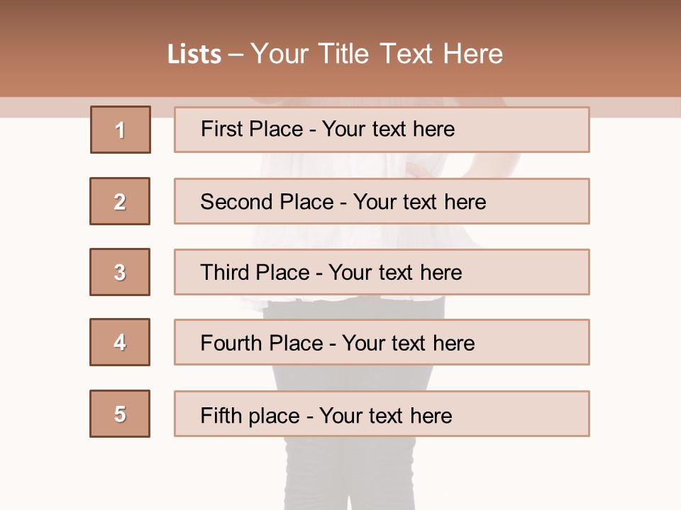Casual Adorable Tall PowerPoint Template