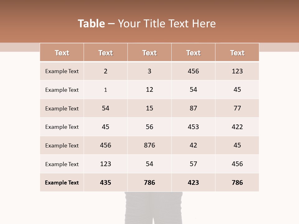 Casual Adorable Tall PowerPoint Template