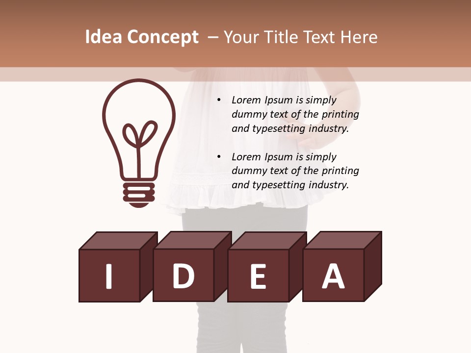 Casual Adorable Tall PowerPoint Template