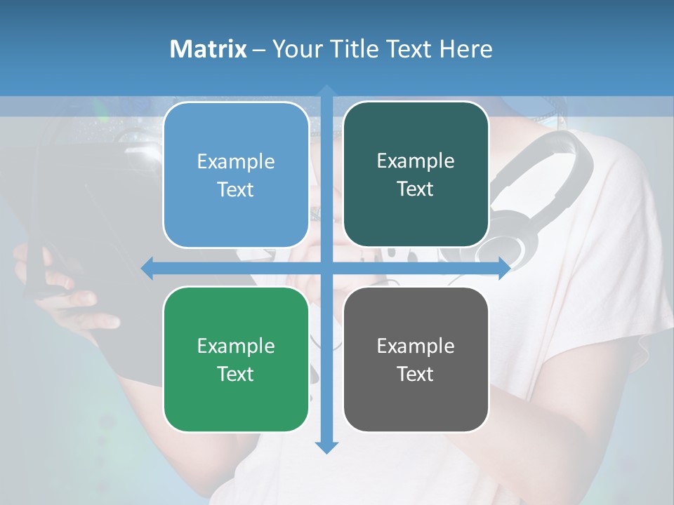 Music Advertisement Woman PowerPoint Template